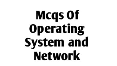 Operating System and Network mcqs