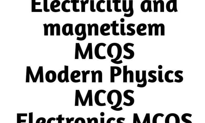 Physics Mcqs