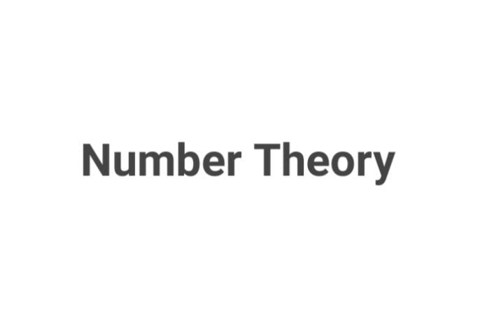 Number theory mcqs with answers