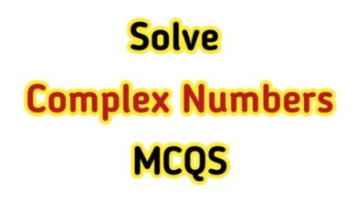 Complex Numbers MCQS with solution
