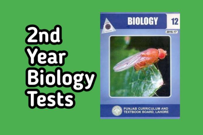 2nd Year Biology Chapter Wise Tests