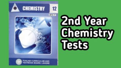 2nd Year Chemistry Chapter Wise Tests