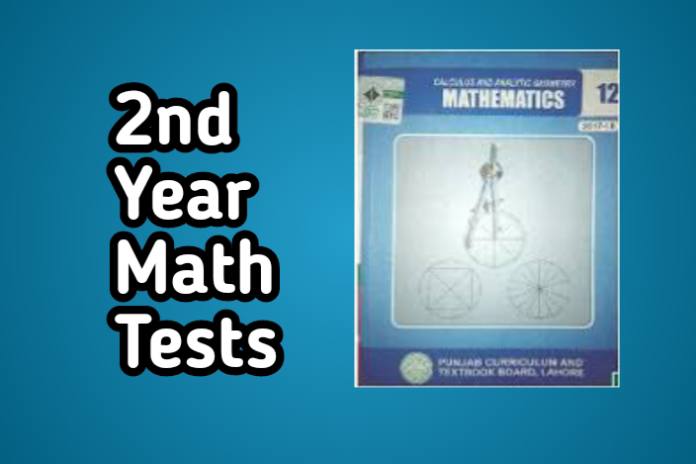 2nd Year Math Chapter Wise Tests