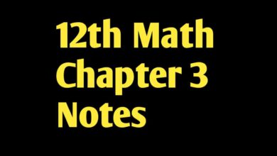 12th Math A Plus Notes Chapter 3 Smart Syllabus