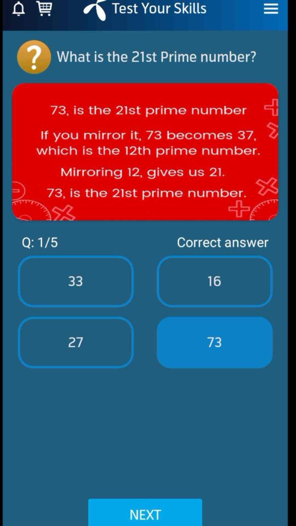 Today My Telenor App Answer