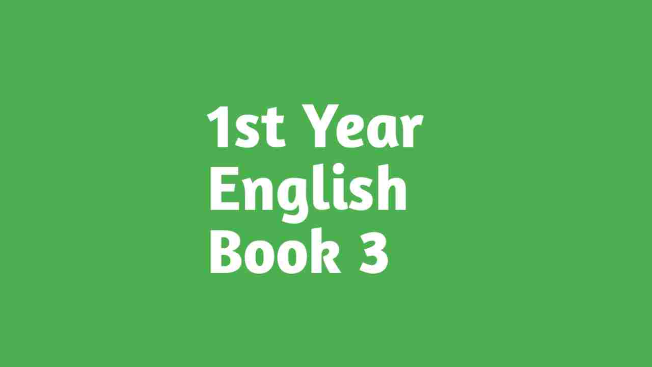 1st Year English Book 3 plays notes