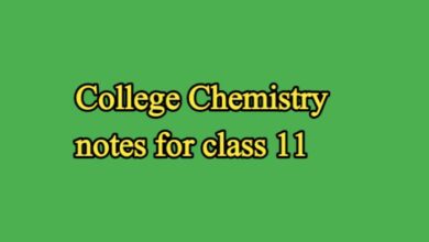 College Chemistry notes for class 11