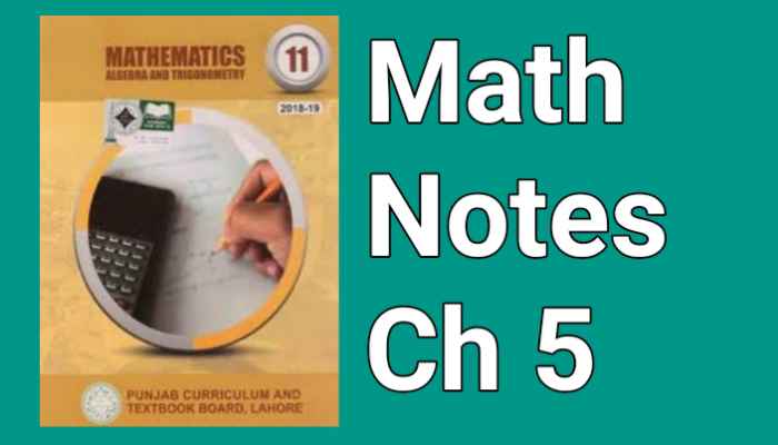 Math Notes For Class 11 Chapter 5