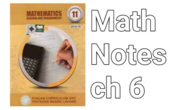 maths notes for class 11
