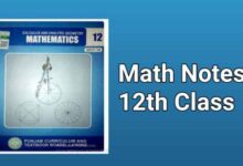 Class 12 Maths Notes
