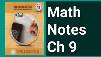 Class 11 Maths Notes Chapter 9