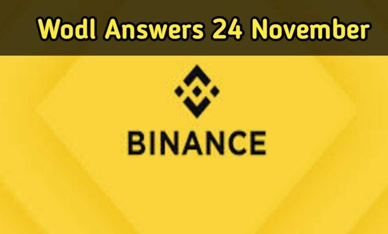 Crypto Wodl Answer Today 24 November