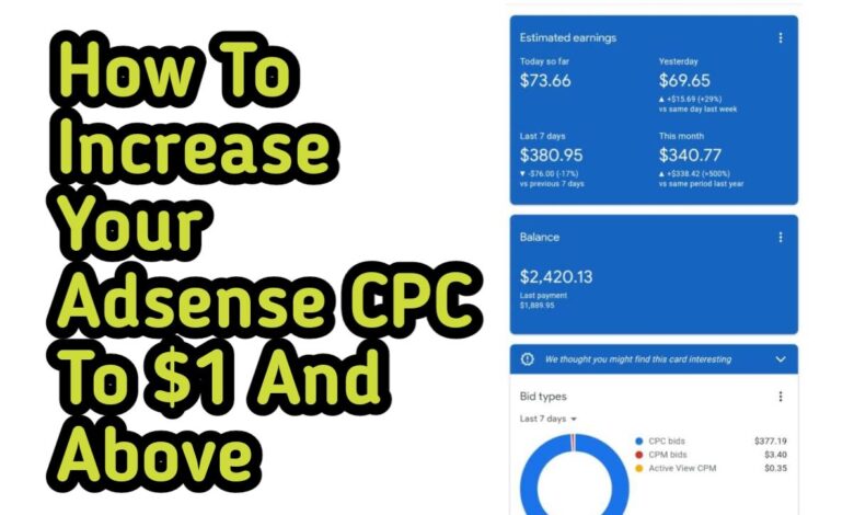 How To Increase Your Adsense CPC