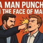 a Man Punch on the Face of Man