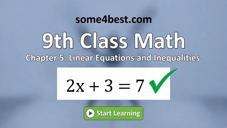 9th Class Math Notes Chapter 5