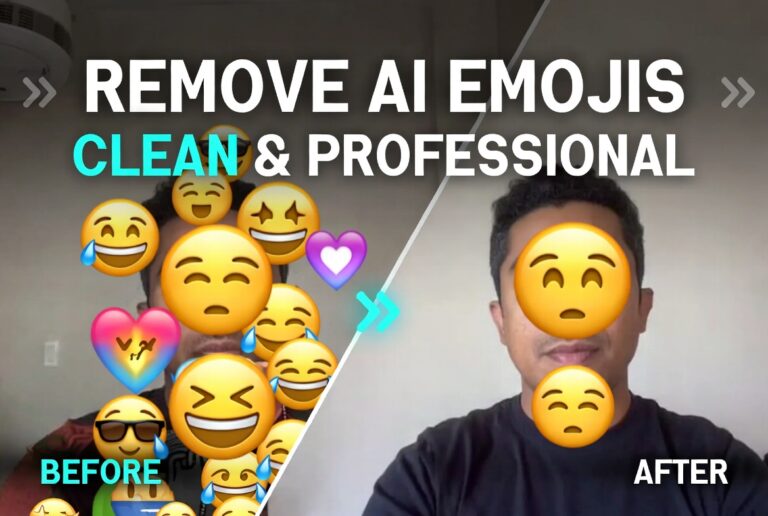 Removing AI-Based Emojis from Pictures for a Clean, Professional Look