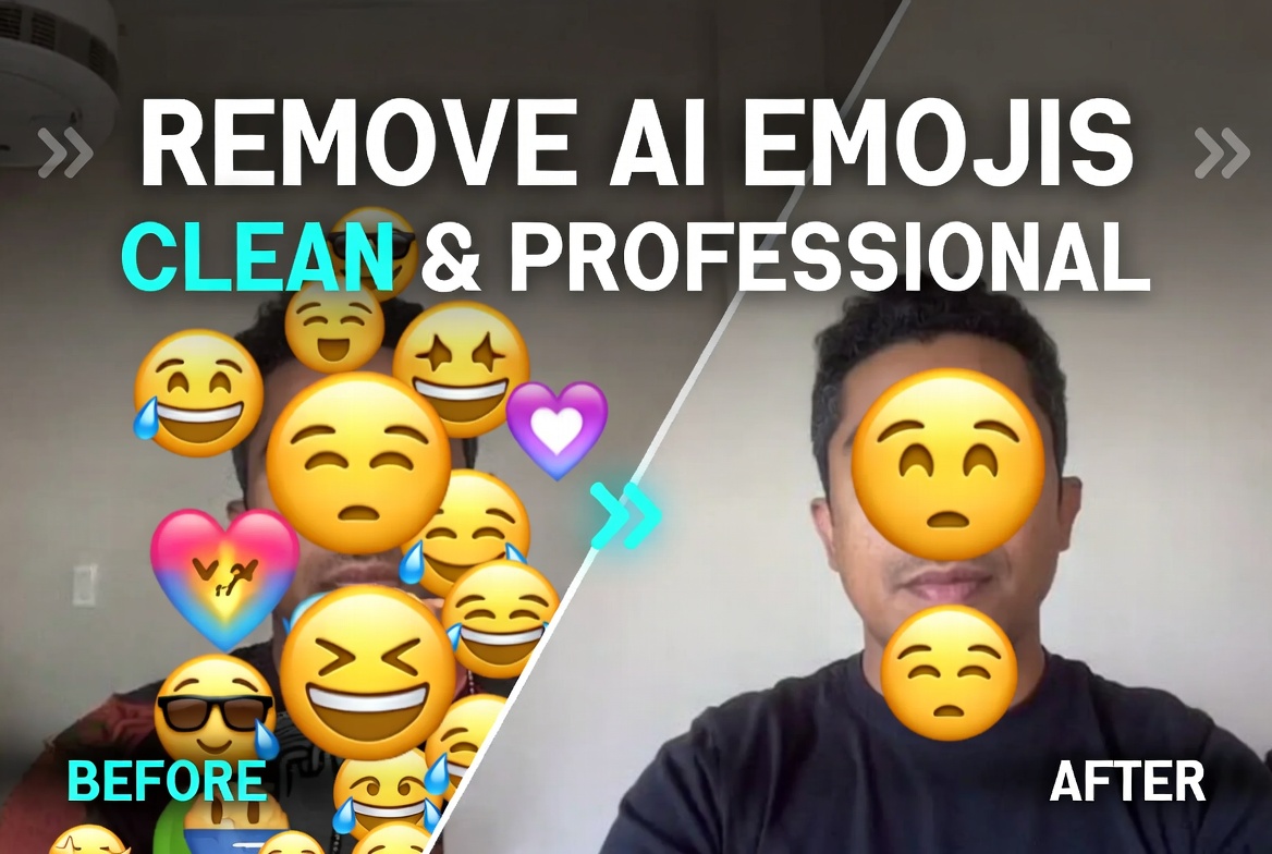 Removing AI-Based Emojis from Pictures for a Clean, Professional Look
